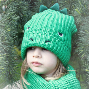 T-rex knitted hat