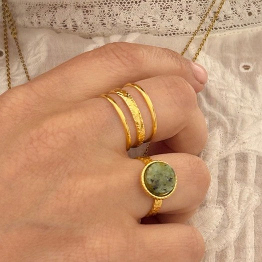 Triple band ring - gold