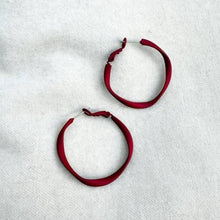 Load image into Gallery viewer, Twisty colourful hoop earrings - various colours
