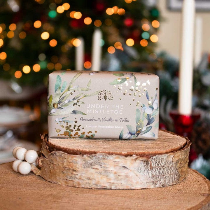 Christmas tidings soap - under the mistletoe
