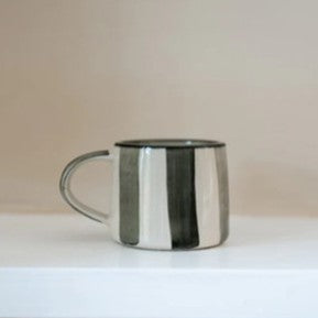 Washed stripe koko mug - forest