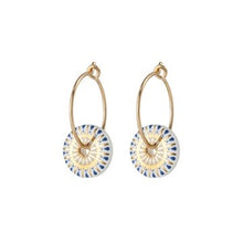 Load image into Gallery viewer, White Etta earrings
