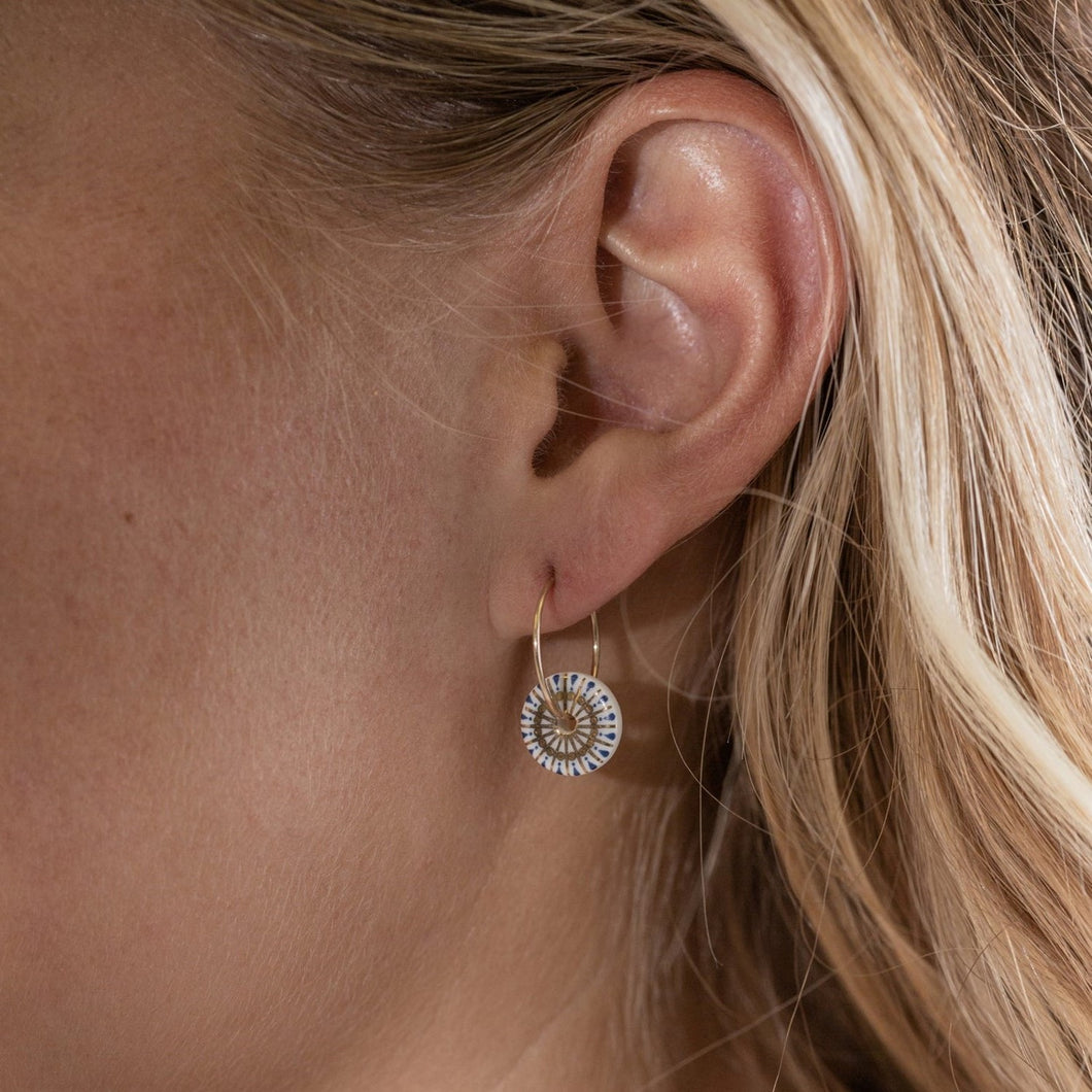 White Etta earrings
