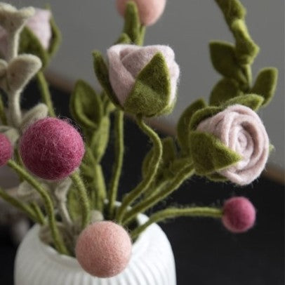 Felt rose decoration