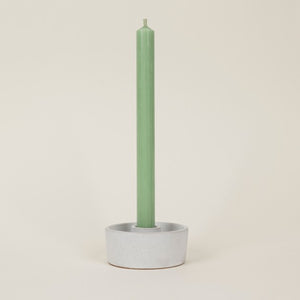 Candle holder - white speckle