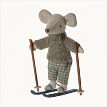 Load image into Gallery viewer, Winter mice with ski set - big brother
