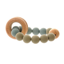 Load image into Gallery viewer, Wooden teether &amp; rattle set
