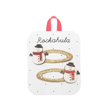 Load image into Gallery viewer, Snowman glitter clips
