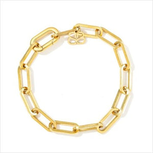 Xanthe gold chunky paperclip chain bracelet