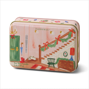 Christmas tin - staircase - wassail