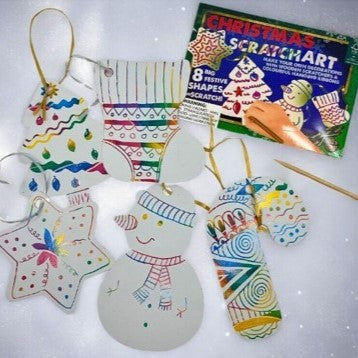 Christmas scratch art set