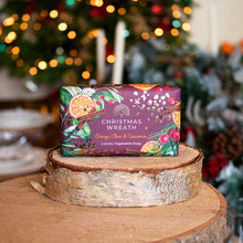 Load image into Gallery viewer, Christmas tidings guest soaps - Xmas wreath
