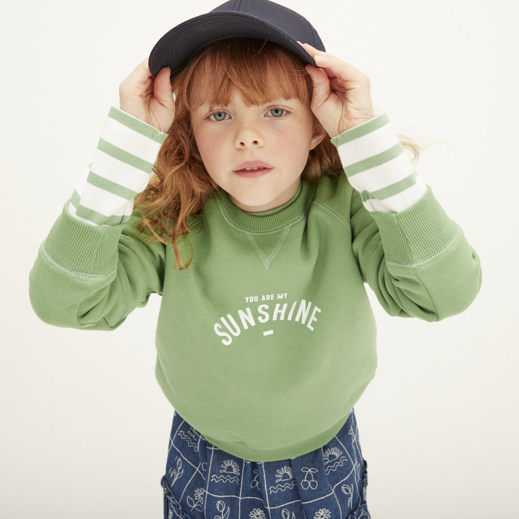You are my sunshine sweatshirt - grass green