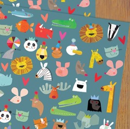 Animal wrapping paper