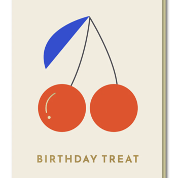 Birthday Treat Cherries card