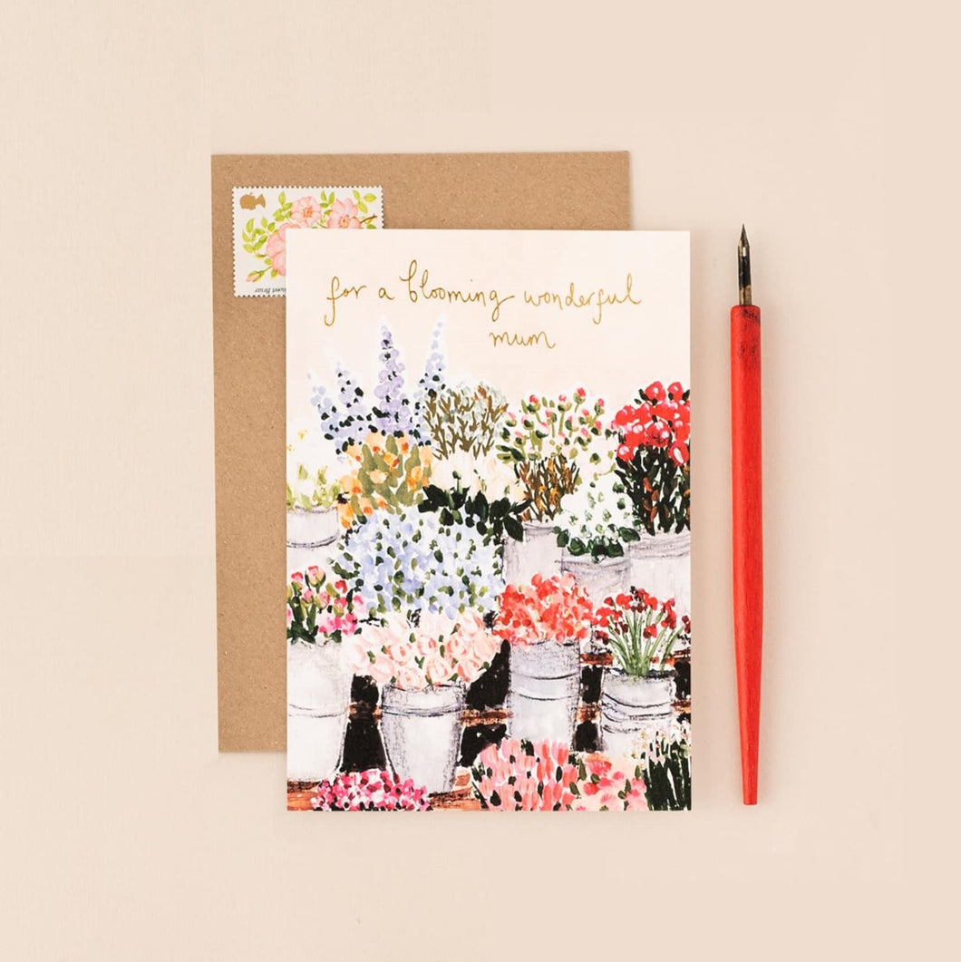 Blooming wonderful mum card