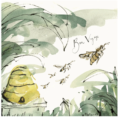 Bon Voyage Bee Hive Card