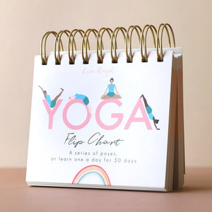 Daily yoga poses flip chart