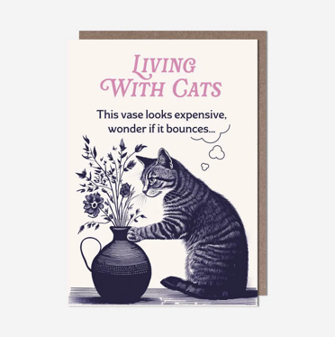 Living with cats general card