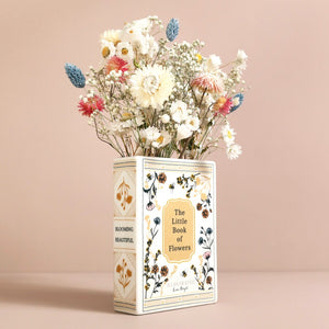 Ceramic 'little book of flowers' vase