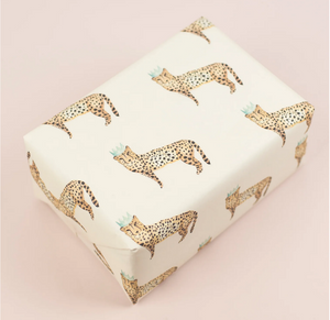 Cheetah gift wrap