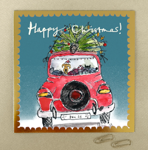 Christmas car card