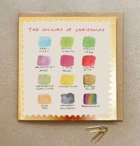 True colours of Christmas card