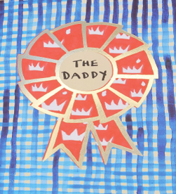 The Daddy rosettes card