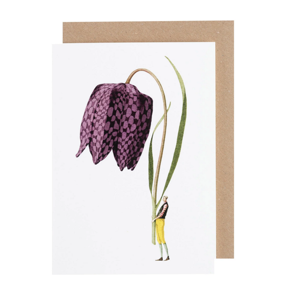 Greetings card - fritillary