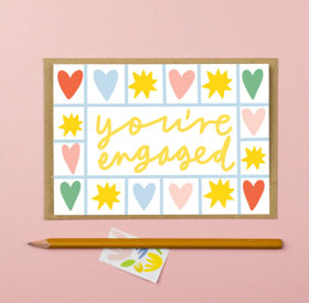 You're engaged card