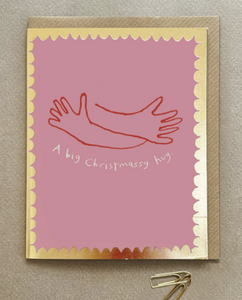 Big Christmassy hug card