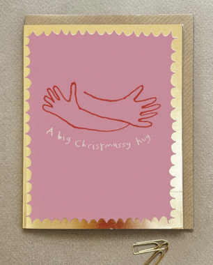 Big Christmassy hug card