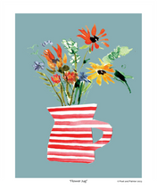 Load image into Gallery viewer, Flower jug art print
