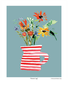 Flower jug art print
