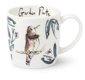 Garden party bird mug