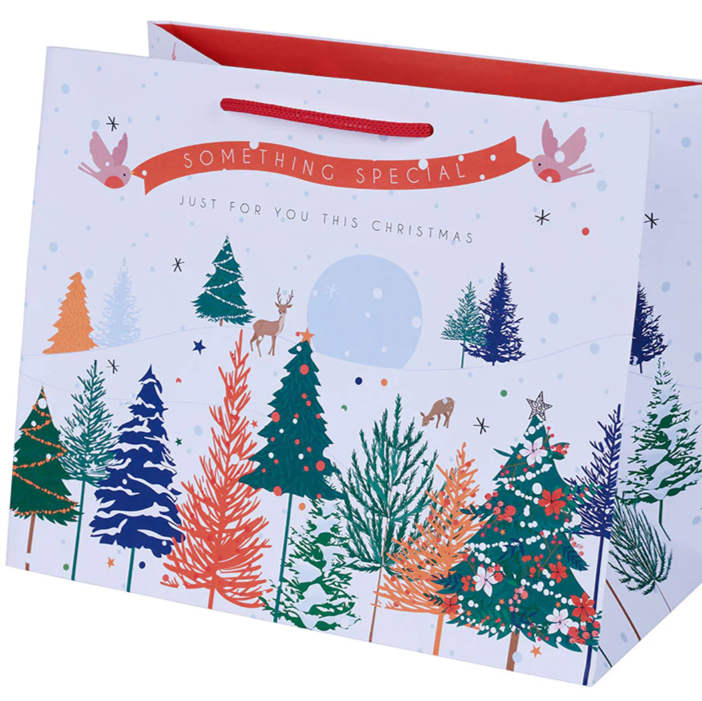 Garland trees tote gift bag