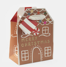 Load image into Gallery viewer, Gingerbread house medium gift bag
