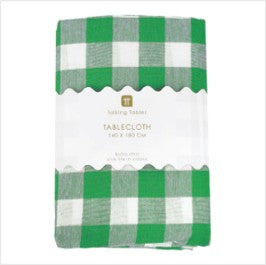 Gingham table cloth - green