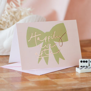 Happily ever after bow card