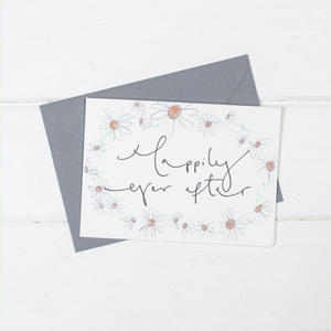Happily ever after daisy card