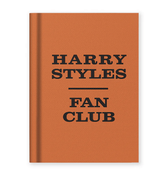 Harry Styles fan club fabric hardback notebook