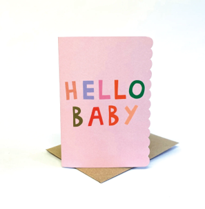 Hello baby card