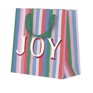 Joy stripes mini gift bag
