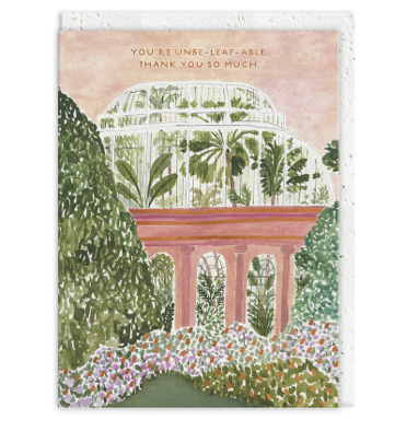 Unbe-leaf-able greeting card