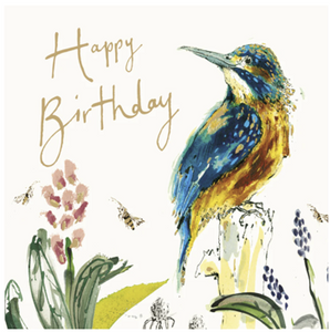 Happy birthday Kingfisher card