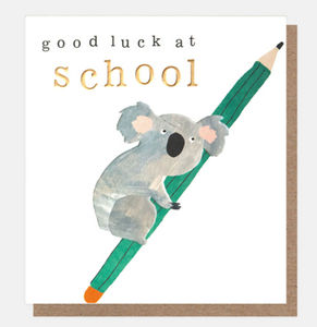 Good luck at school card