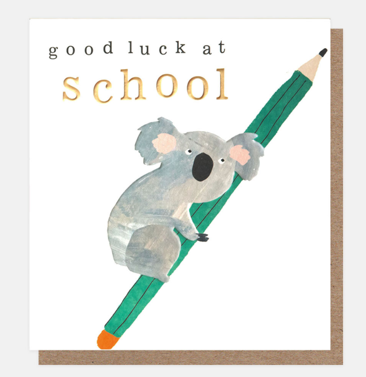 Good luck at school card