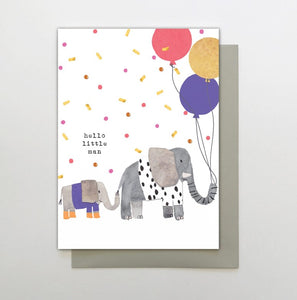 Little man - elephant card