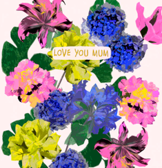 Love you Mum card