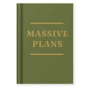 Massive plans fabric notebook